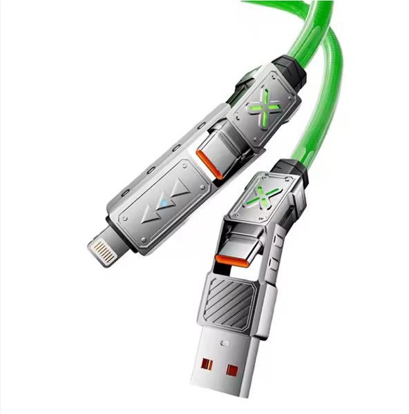 4 in 1 Type C Cable, 240W C Type Cable Fast Charging Cable