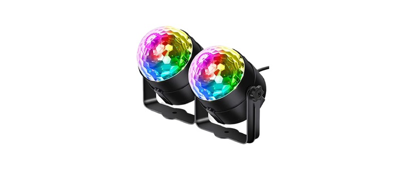 LED Party disco lights - 2 Pack