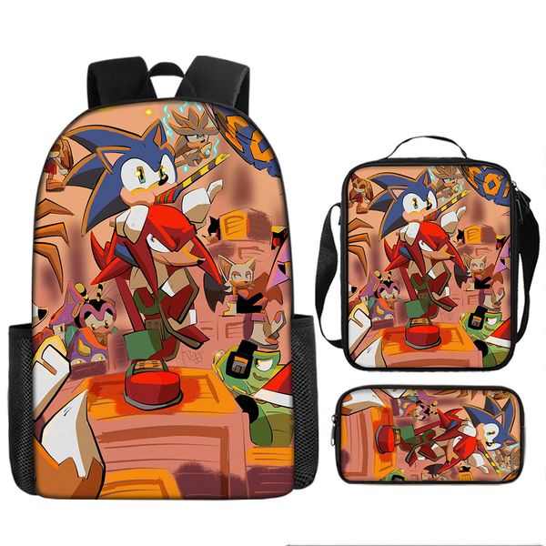 Backpack, Lunch Box &amp; Pencil Case Sonic image