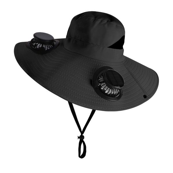 Solar fan hat integrated fishing hat outdoor hiking hat with fan hat