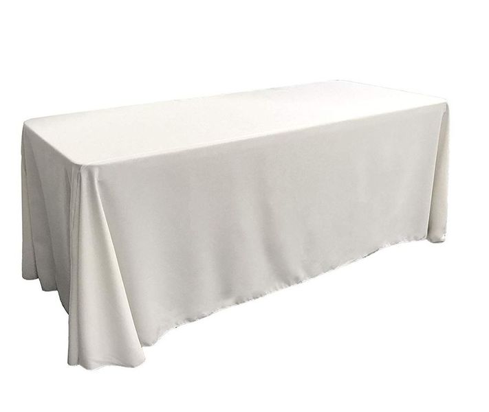 White Rectangular Tablecloth