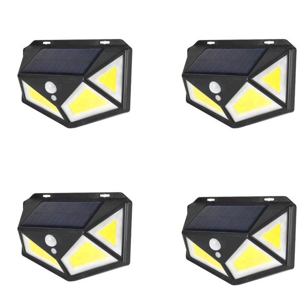4Pcs Waterproof Outdoor LED Solar Wall Lamp-SH-100B