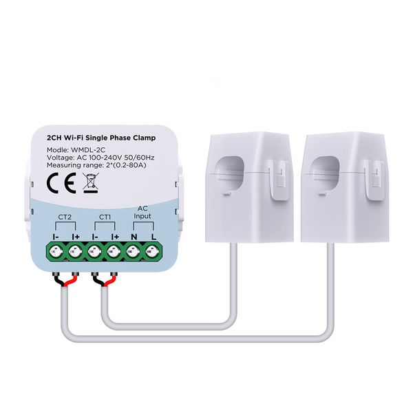 Tuya WiFi Smart Energy Monitor WMDL-2C AC 100-240V 50/60Hz