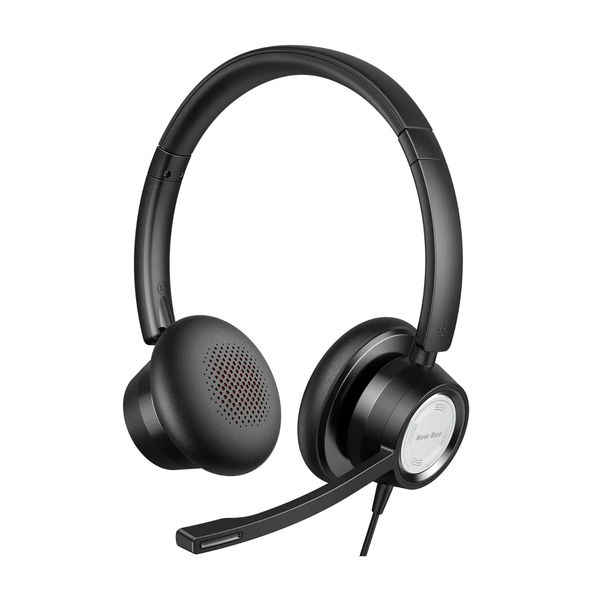 New Bee - H361 Stereo Headset with HD Mic - Black