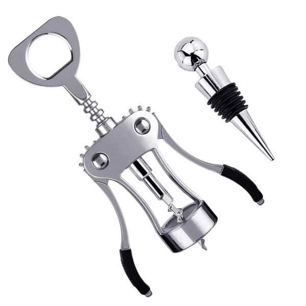 Wing Bottle Opener Luxury Corkscrew with Stopper Set