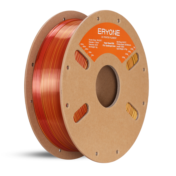 ERYONE Hyper PLA Quad Color Silk Filament - Black/Red/Orange/Gold 1kg