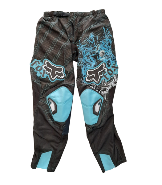 Fox Womens 180 Race White/Blue Pants