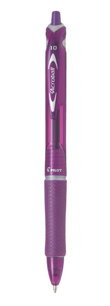 Pilot Acroball Medium Nib Ballpoint Pen box of 10 - Violet