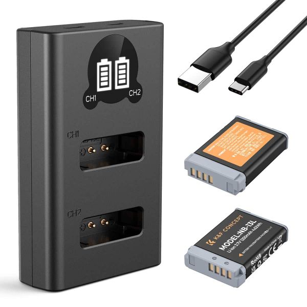 K&amp;F Canon NB-13L Battery Kit - 2 Batteries and Dual Charger | KF28.0043