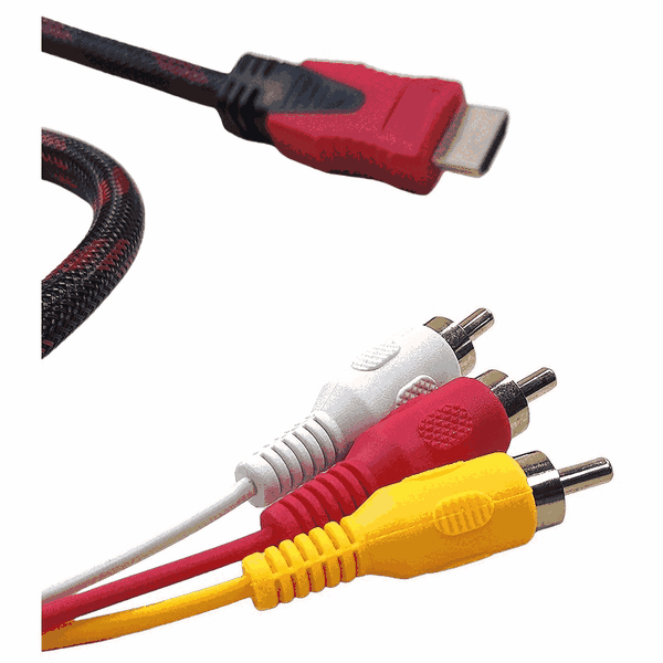 HDMI to 3RCA Cable 1.5M Compatible with DVD HDTV 1080P