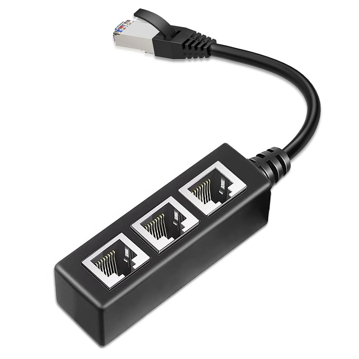 RJ45 1 Male to 3 x Female LAN Splitter Adapter Cable Suitable Super Cat5