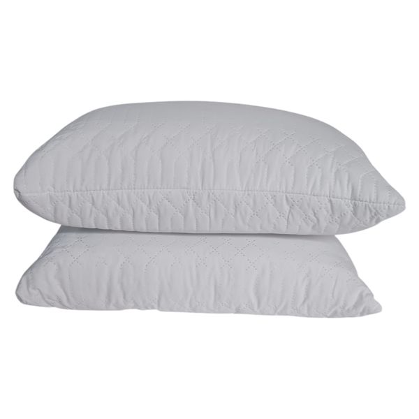 Silk Mat Quilted Pillow - Set of 2 - 45cm x 70cm