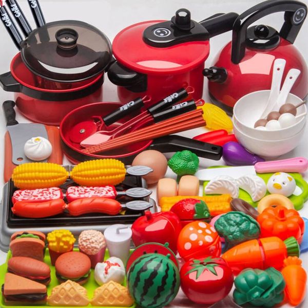 Multifunctional Kitchen for Kids, BPA Free, Cooking Simulation, 61 Pieces