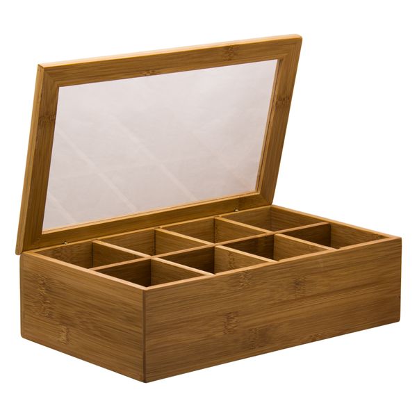 Regent Bamboo Tea Box 8 Section, 315x190mm