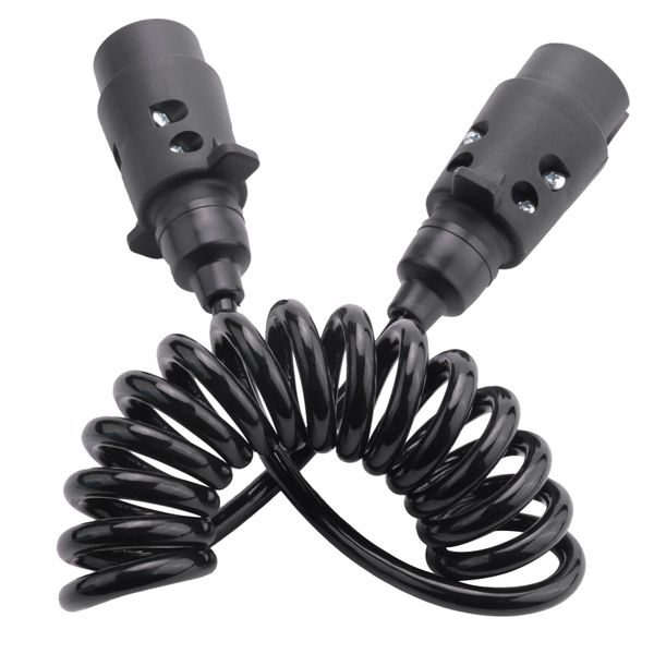 1 6M 7 Pin Car Tow Trailer Extension Cable Coupling Circuit Plug