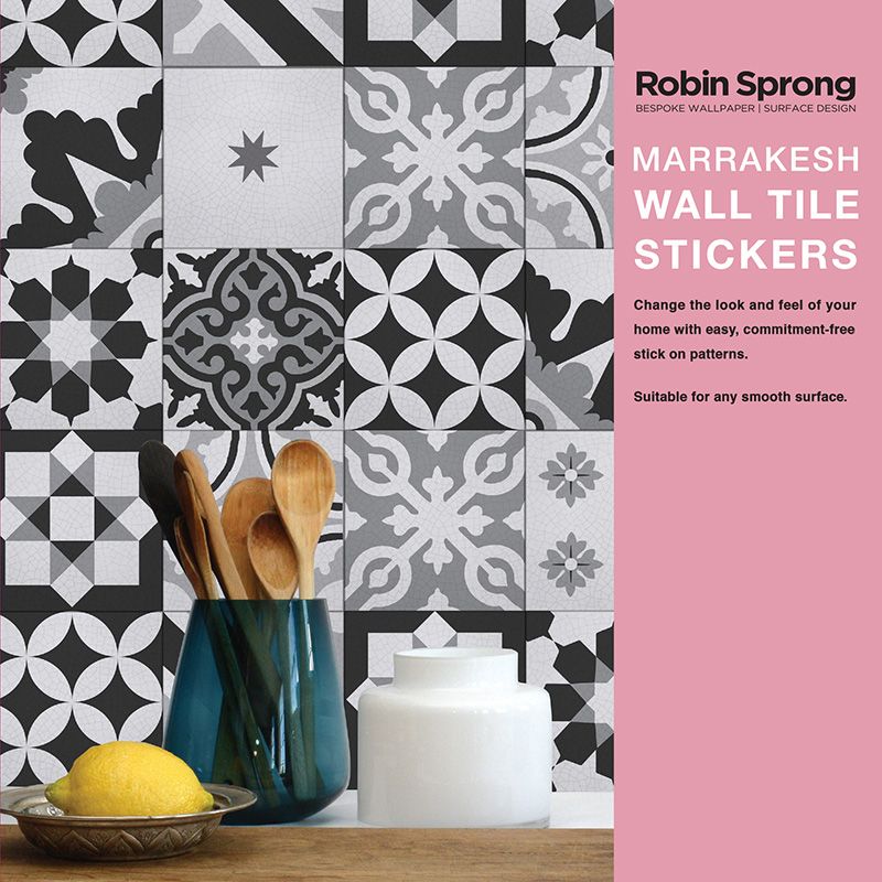 Robin Sprong Pack of 20 15 x 15 cm Marrakesh Wall Tile Stickers | Buy