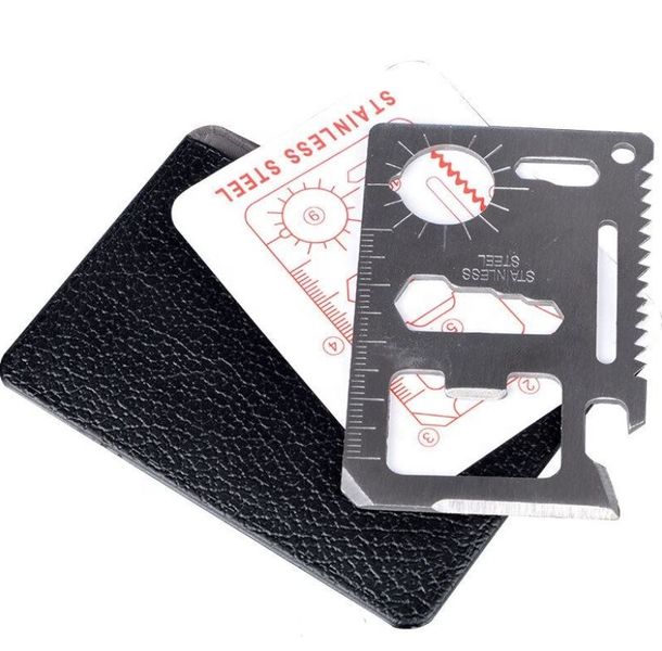 Mini Multi Tool Survival Card - 11 Functions