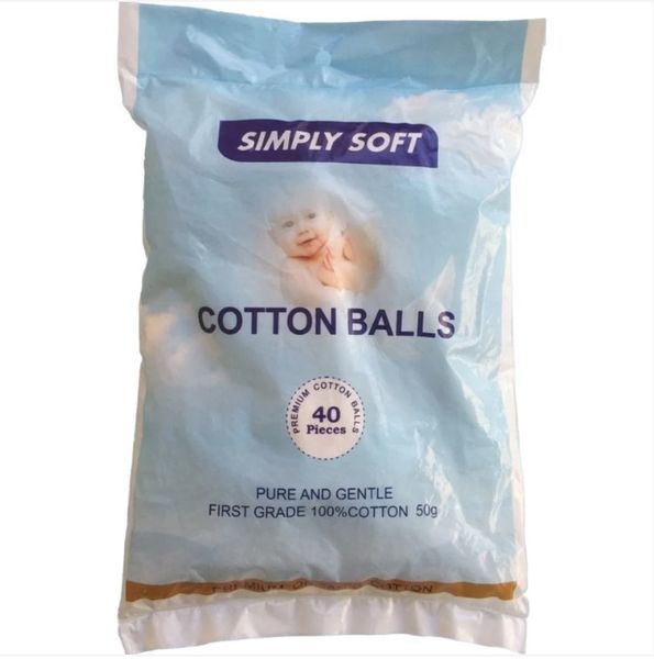 Simply Soft Organic Cotton Balls 40-Piece