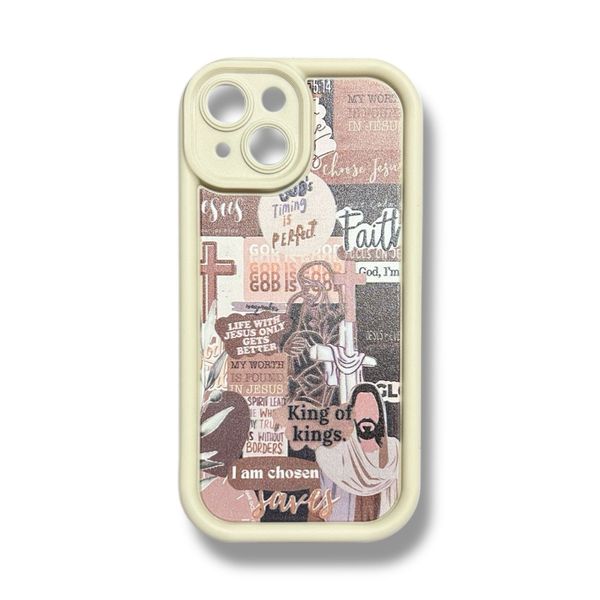 Jesus Cross I am Chosen Pattern Silicon Protective Case