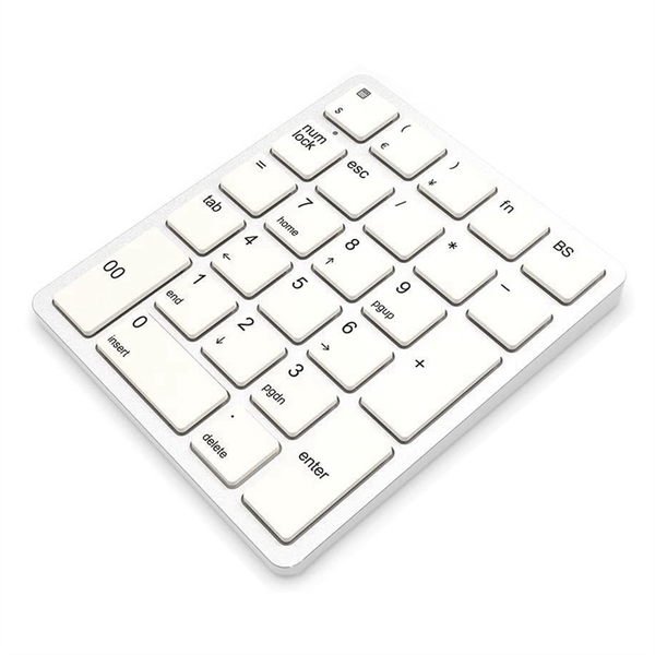 Wireless Numeric Keyboard for Laptops White