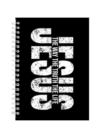 Jesus Way Truth Life Christian Writing Book Notepad Notebook Gift A5