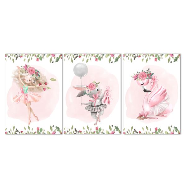 Canvas Nursery Wall Art: Little Ballerina