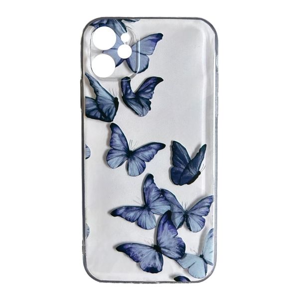 AMA Butterfly Pattern Clear Phone Case For iPhone 11 Pro Max