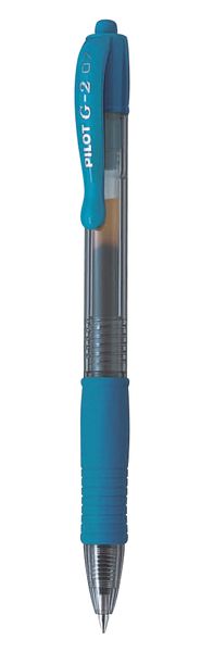 Pilot G-2 0.7 Gel Retractable Pen - Box of 12 - Light Blue