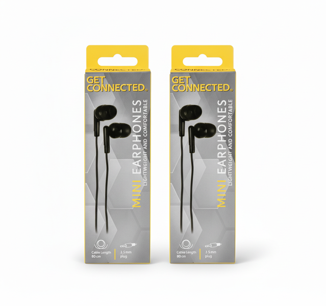 Get Connected Wireless Bluetooth Earbuds - 2 Pack