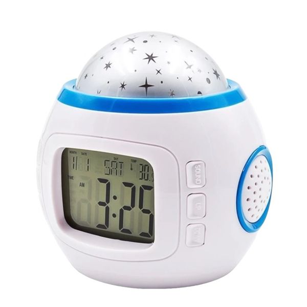 Kids' Star Sky Projection Music LCD Digital Display Alarm Clock