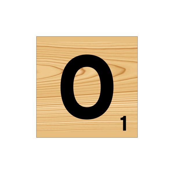 Scrabble Wall Art - O