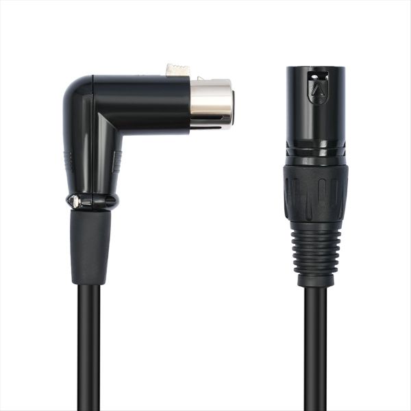 Xlr Cable Right Angle Female Xlr To Male Balanced 3 Pin Microphone