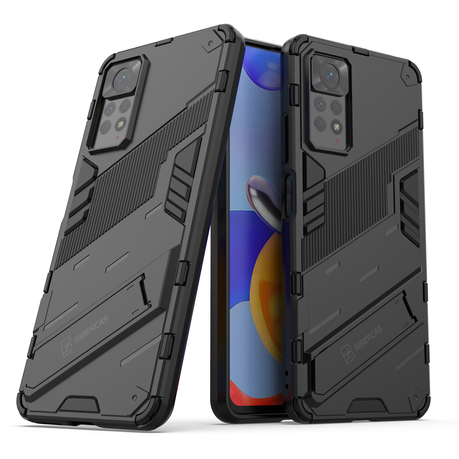 WVOZWWO for Xiaomi redmi Note 12 4G Case with Screen Protector,Kickstand  Slim Military Protection Shockproof Armor Defender Protective Back Cover