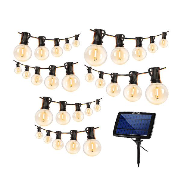 ASTER Solar Powered Warm White 30 LED Bulbs String Light Decorative - 10.5m