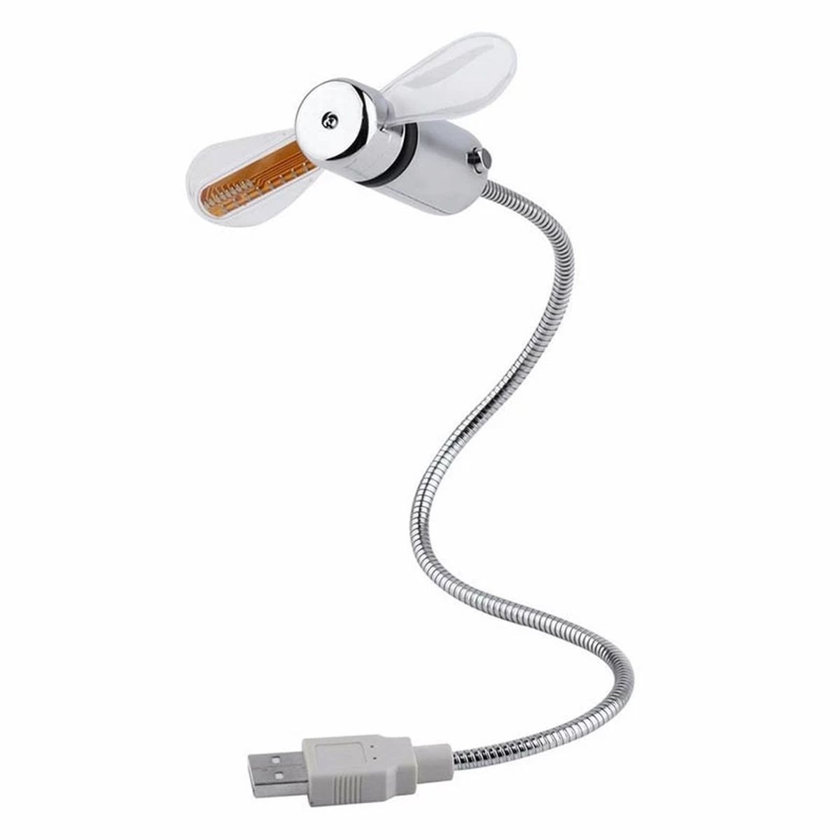 USB Led Clock Electric Fan Led Lighting Fan USB Gifts For PC Mobile Power
