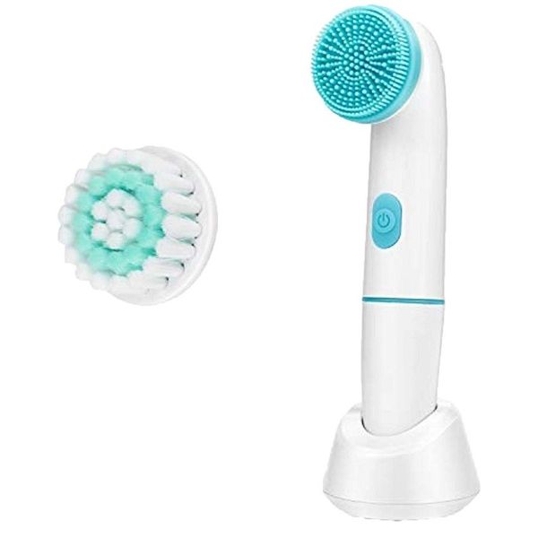 Facial Cleansing Brush - 2 in 1 Sonic Face Brush (Pink)