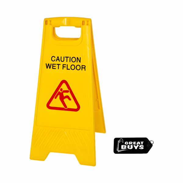 Wet Floor Warning Sign - Yellow 63cm