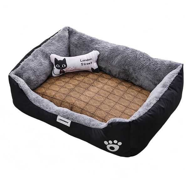 Sofa/Small/Luxury Pet Bed with Cooling Mat &amp; BoneToy