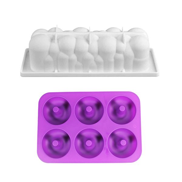 Killer Deals Full-Sized Doughnut &amp; 3D Cloud Silicone Baking Mould Combo