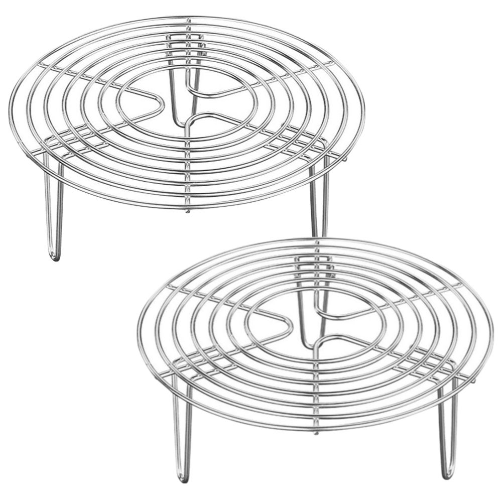 Kitchen MultiFunctional Round Cooling Rack Set of 2 35cm Shop