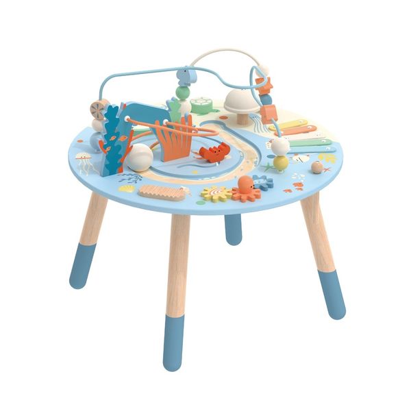 Classic World Wooden Multi-Activity Table - Ocean-themed