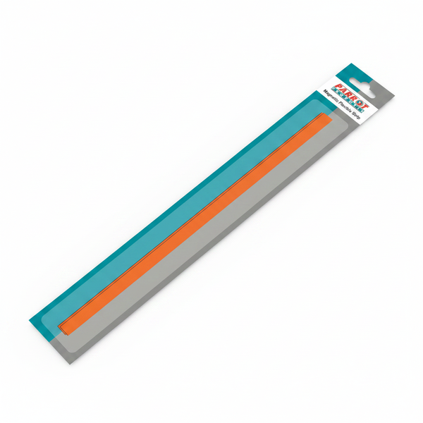 Orange Magnetic Flexible Strips 1000 x 20 mm for Crafting &amp; Organizing