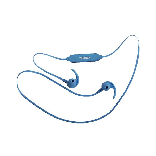 Toshiba, Bluetooth, Stereo, Sports Earphones, Blue