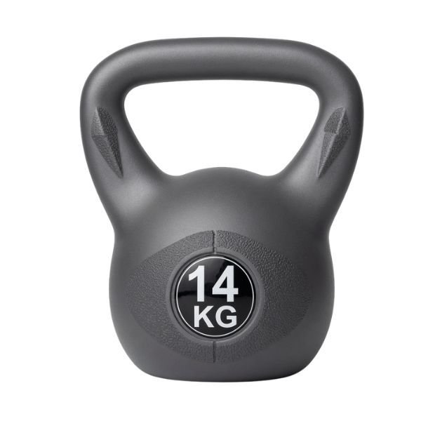 14KG Grey Kettlebell Heavy Duty Strength Training Home Gym