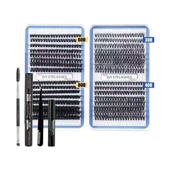 Eyelash Cluster Set 608 Pieces Eyelash Cluster Eyelash Extension 8-16 MM