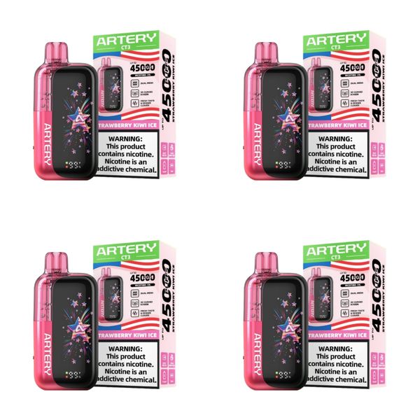 Artery CT3 45000 Puffs Disposable Vape - Strawberry Kiwi Ice (Pack of 4)