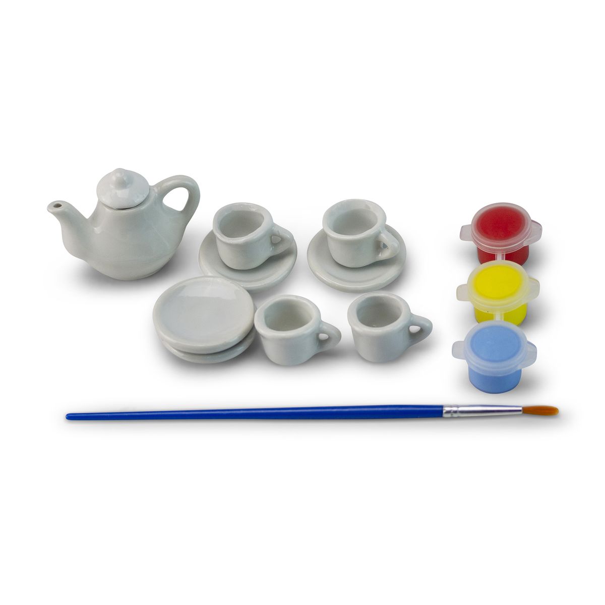 XingXing Yuan Art & Craft Mini Tea Set DIY Ceramic 12 Pieces