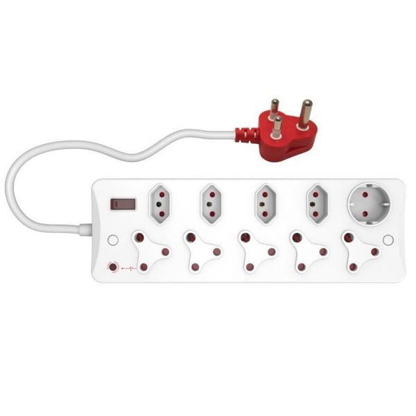 10 Ways Surge Protected Multi Socket-outlet With Red Plug CM-2310