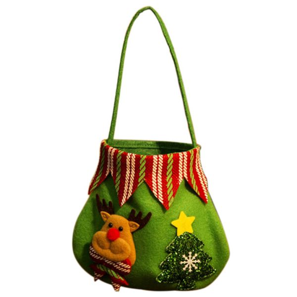 Christmas Xmas Tree Hanging Ornament Cartoon Gift Bag Deer