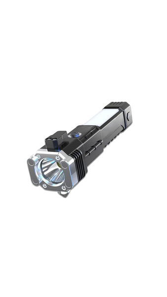Bright LED Torch With Safety Hammer (Multifunctional Flaslight)